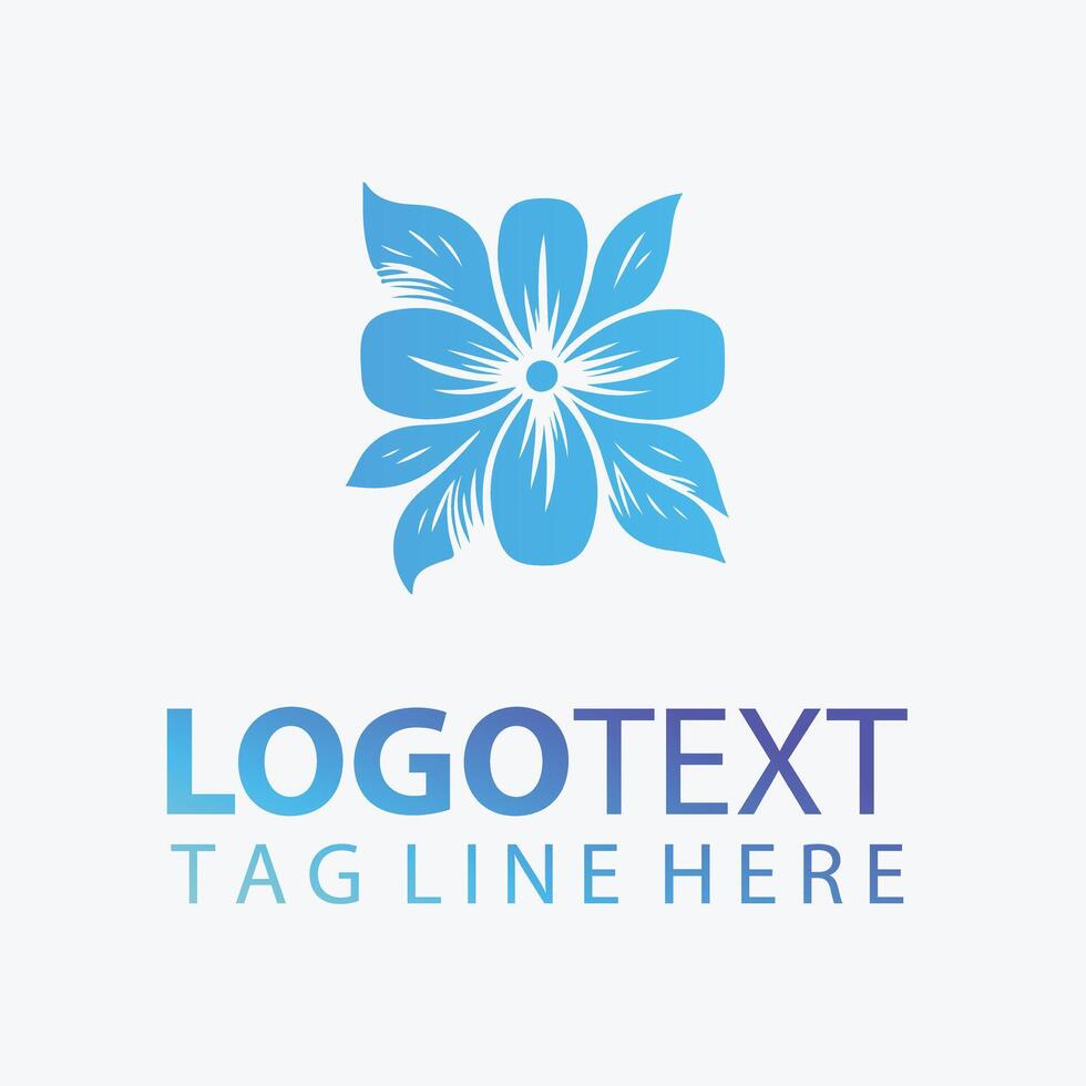 Petal Charm Elegant Flower Logo vector