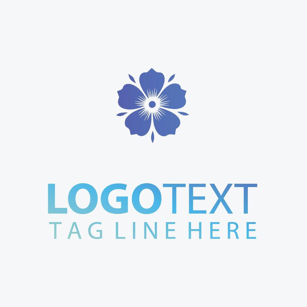 Dreamy Petals Elegant Flower Logo vector
