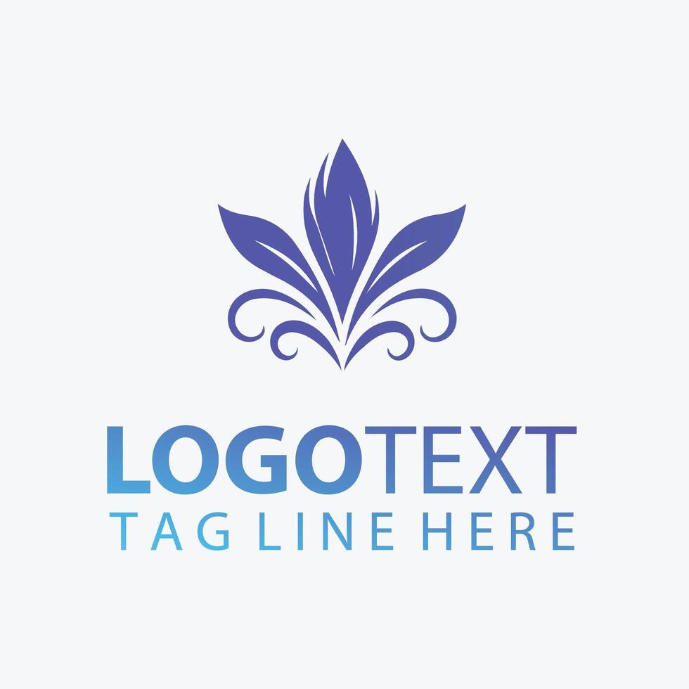 Petal Bloomers Elegant Flower Logo vector