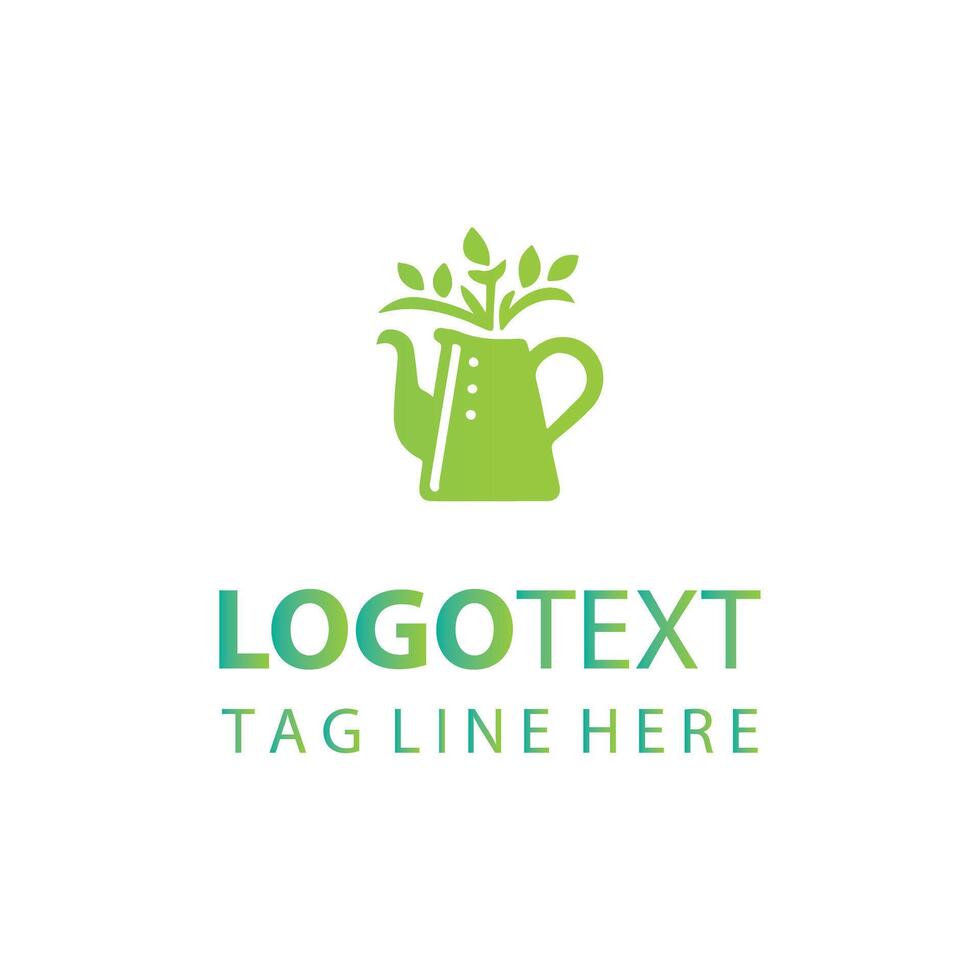 The Pottery Plant Pot Logo vector