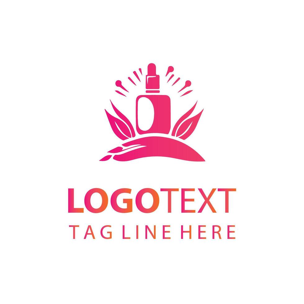 Serene Nails polish logo vector