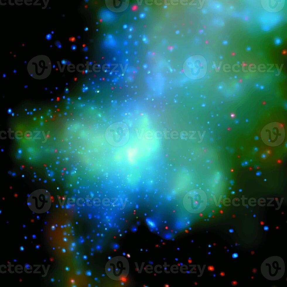 Galaxy with constellations cosmic background, universe with stars and space clouds black and white illustration photo