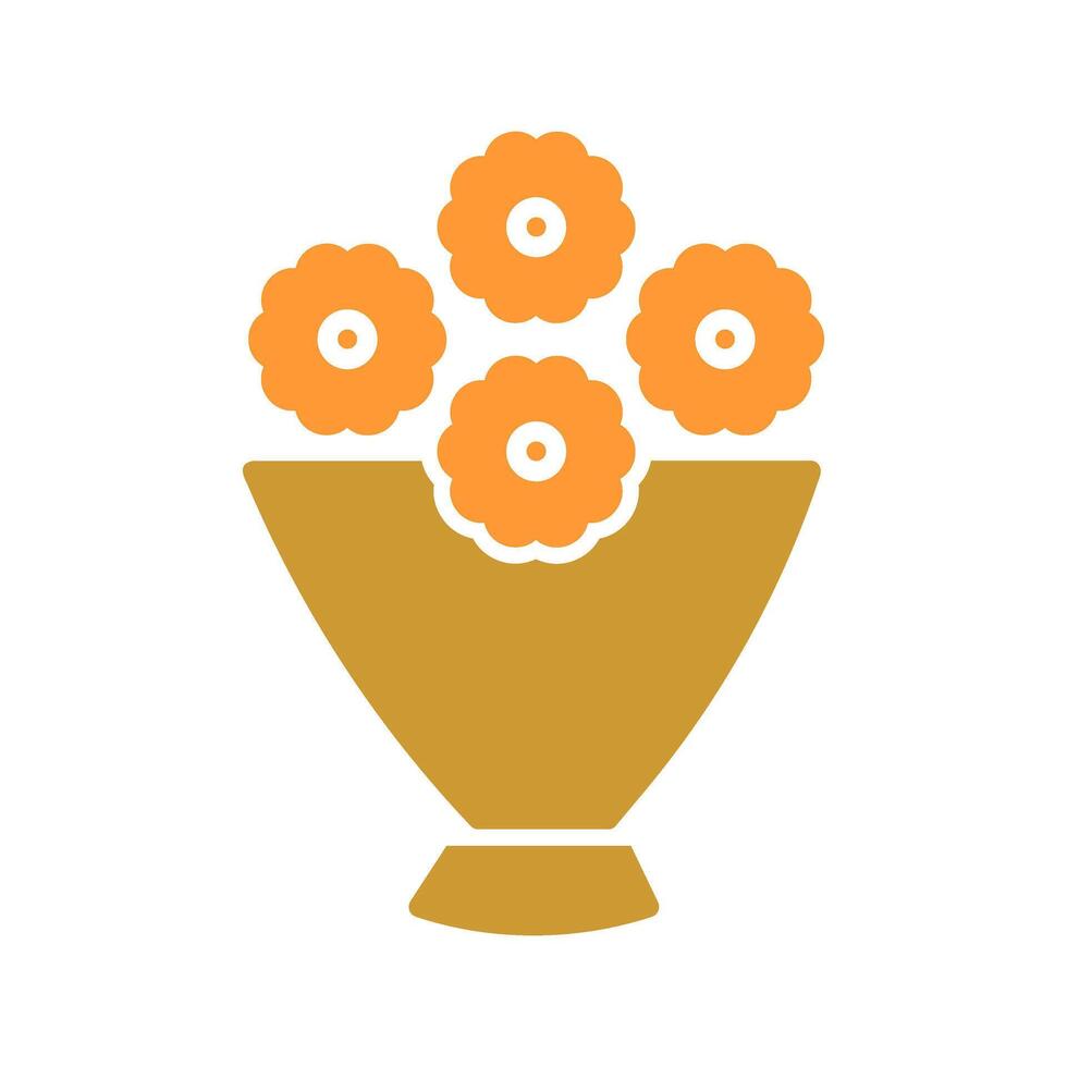 Flower Bouquet Icon Design vector