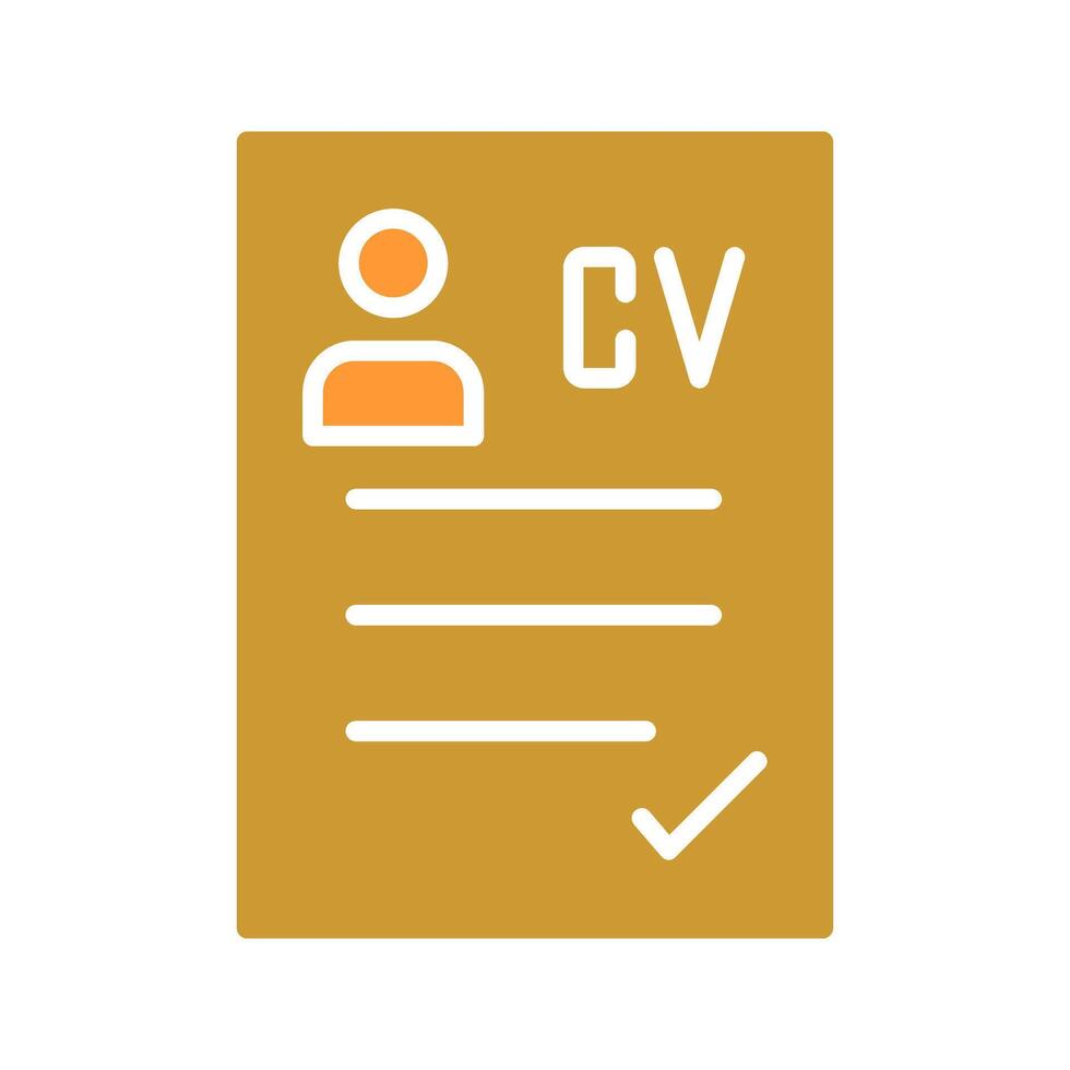 CV Icon Design vector
