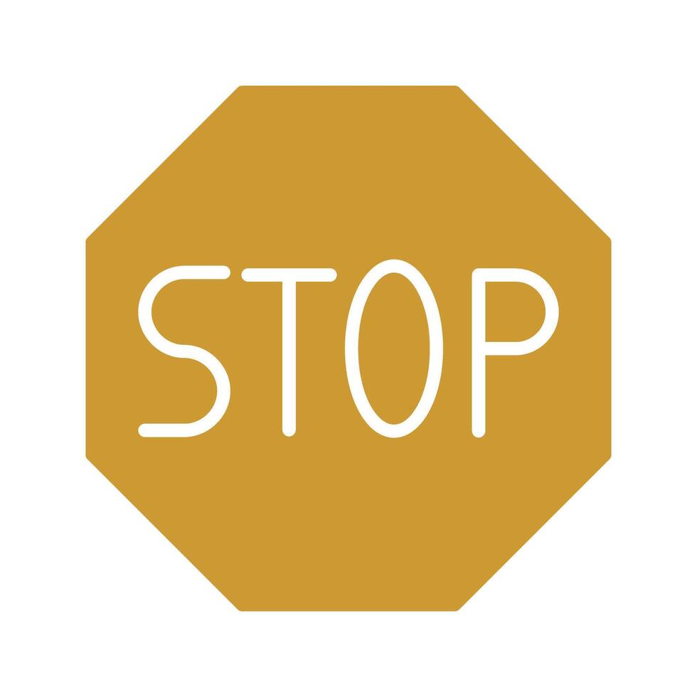 Stop Sign Icon Design vector