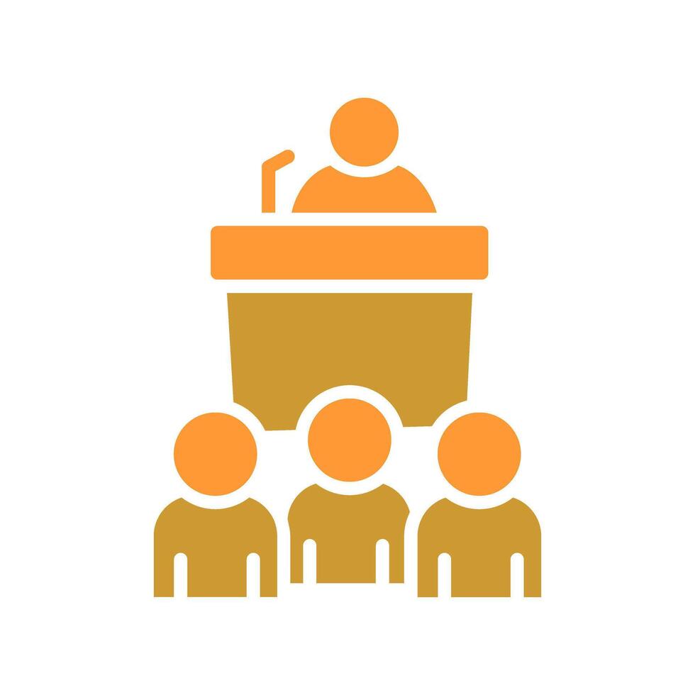 Press Conference Icon Design vector