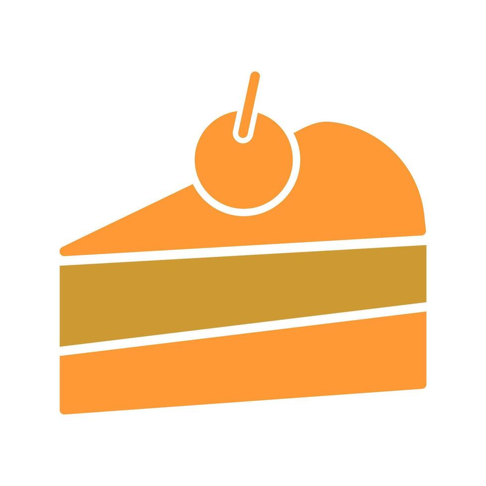Cake Slice Icon Design vector