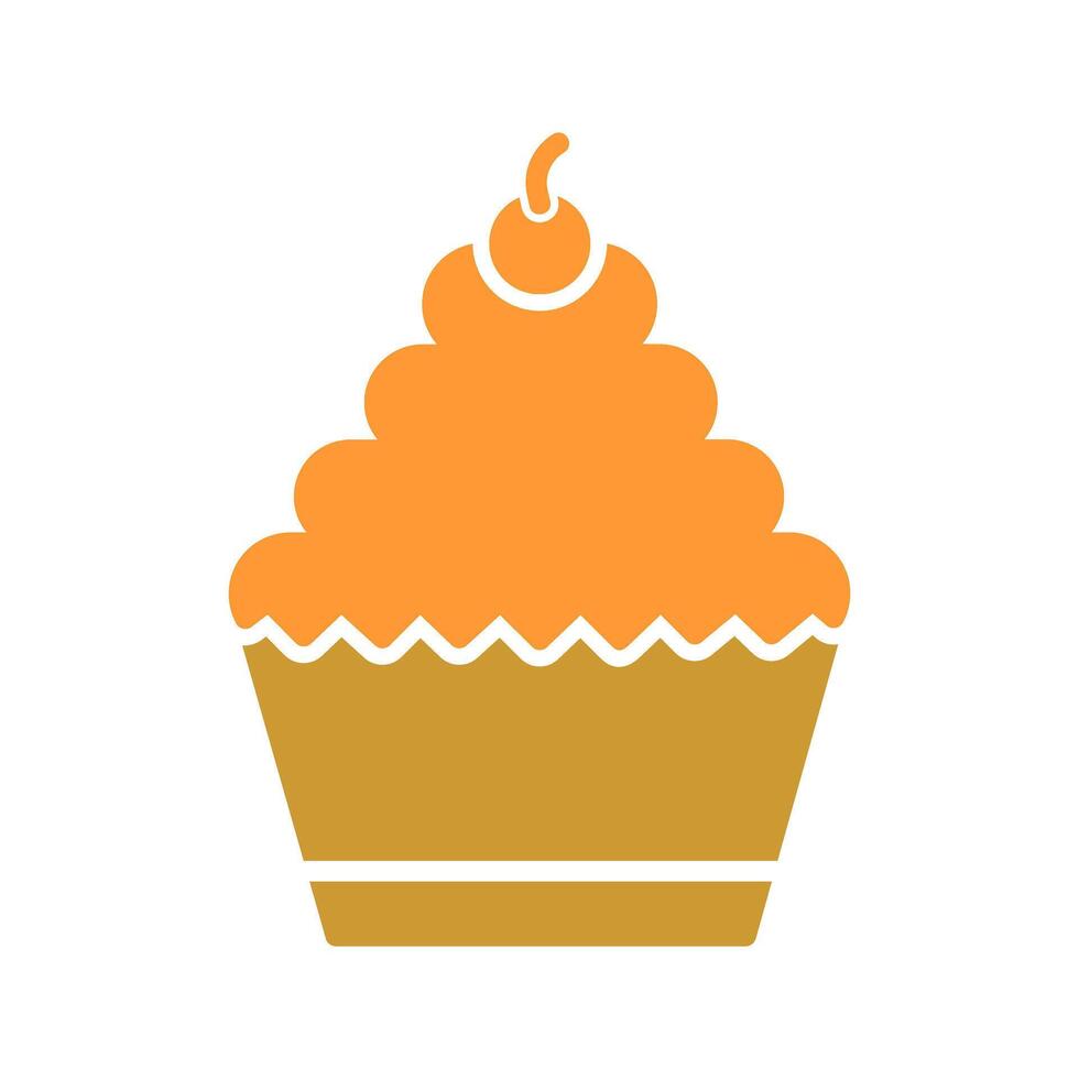 Cupcake Icon Design vector