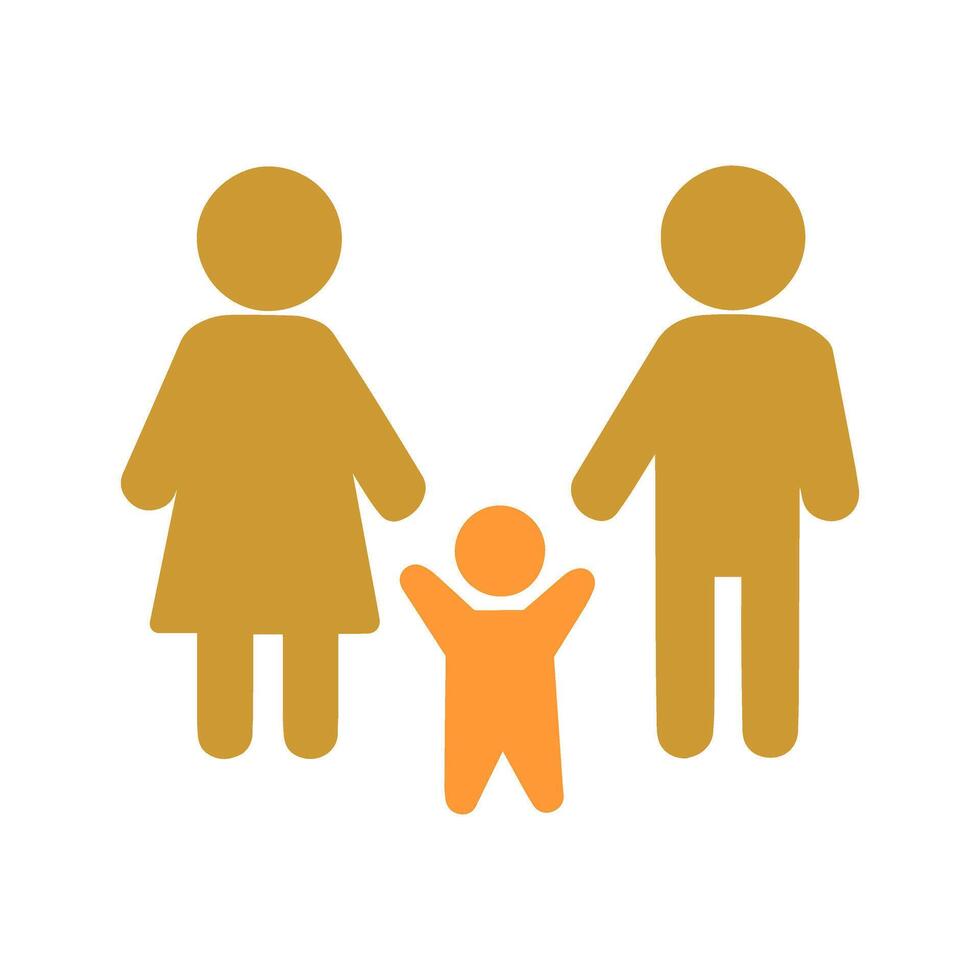 Family Photo Icon Design vector