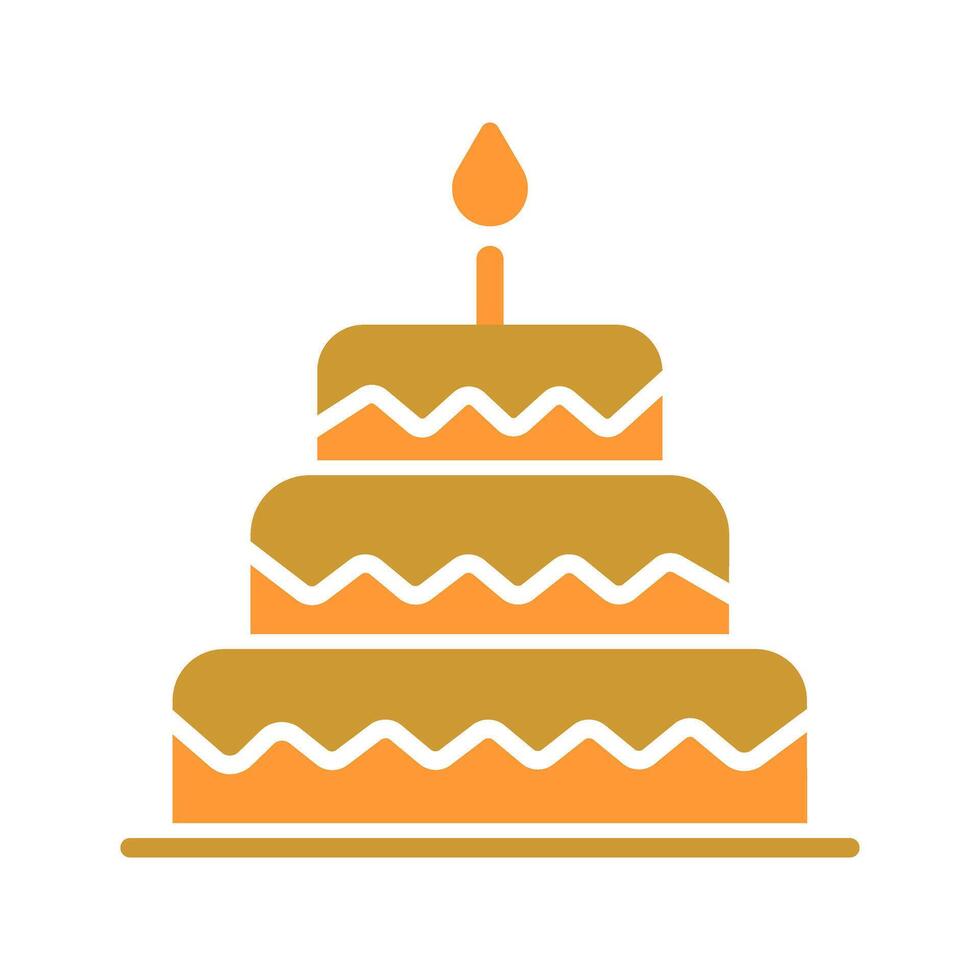 Cake Topper Icon Design vector