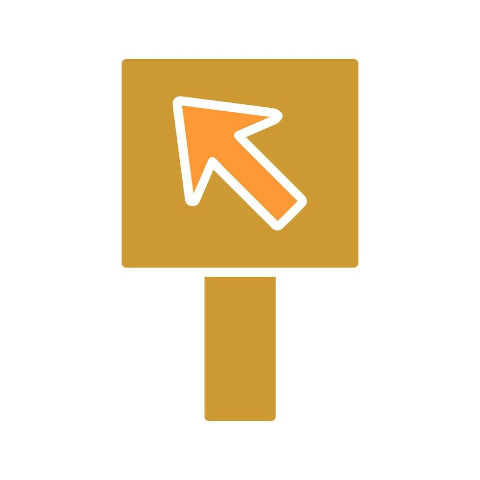 Diagonal Up Left Arrow Icon Design vector