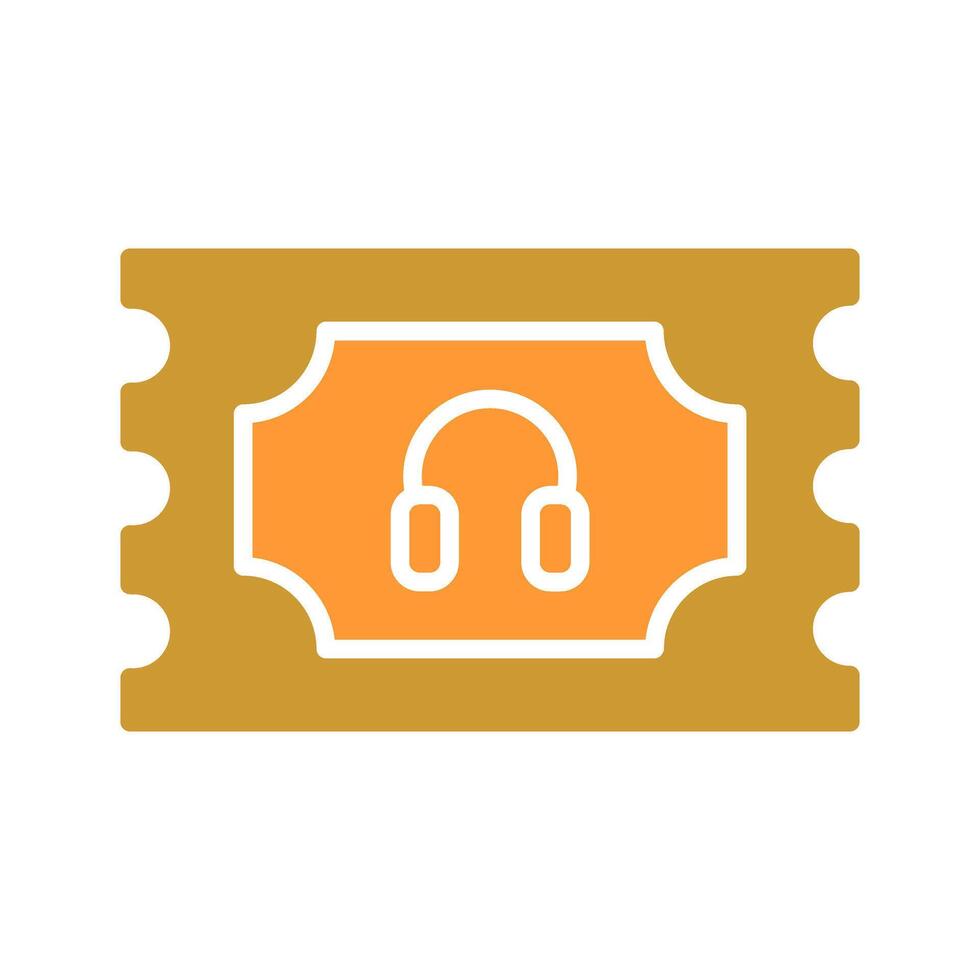 Support Ticket Icon Design vector