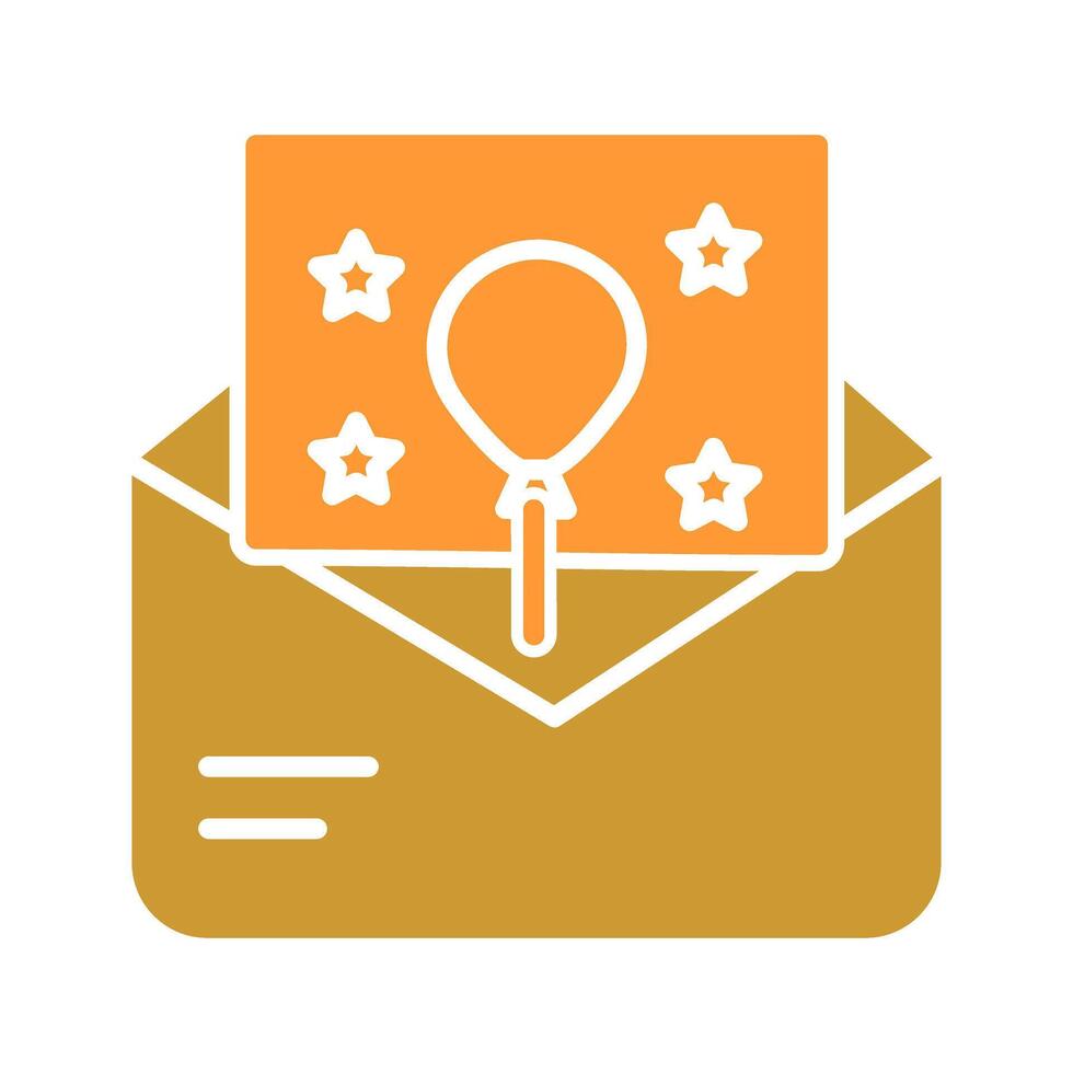 Party Invitation Icon Design vector