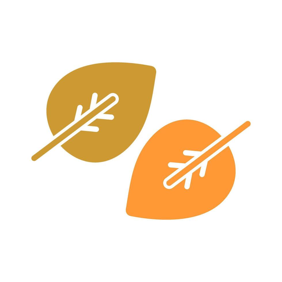 Fallen Leaf Icon Design vector