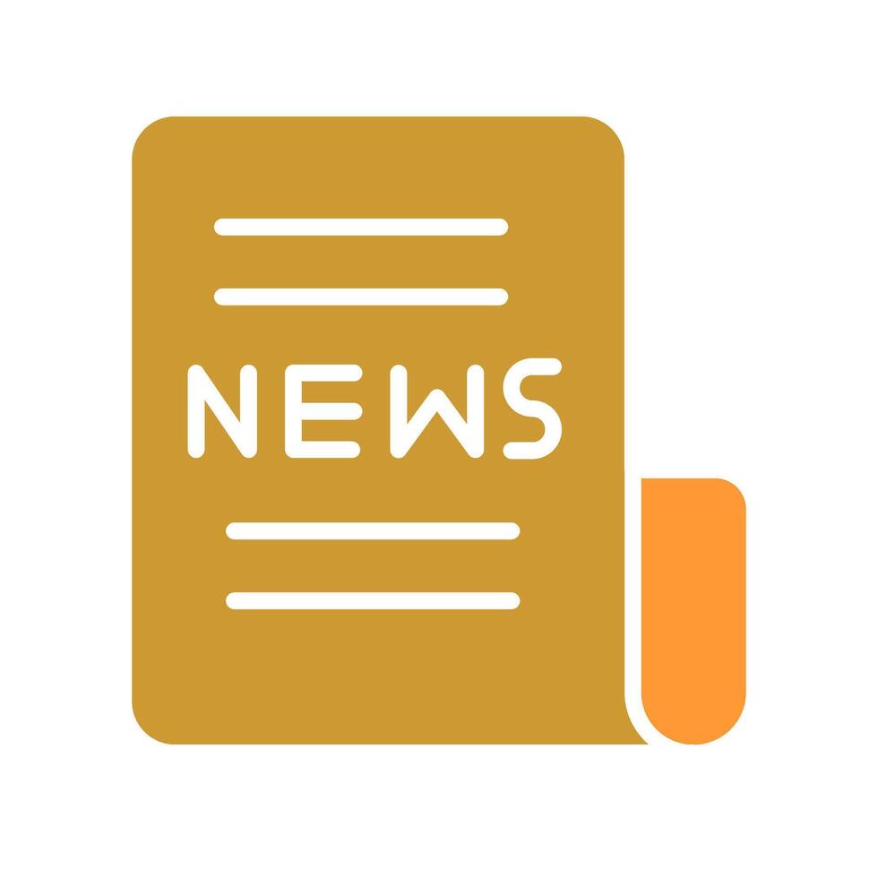 Newspaper Front Page Icon Design vector