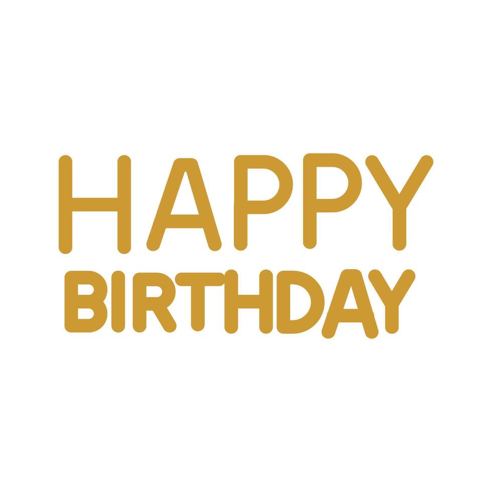 Happy Birthday Sign Icon Design vector