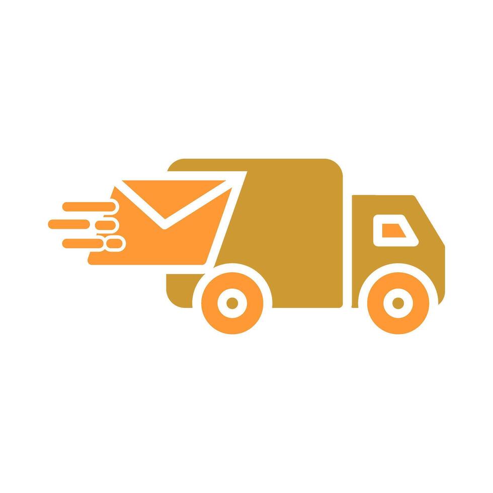 Mail Truck Icon Design vector