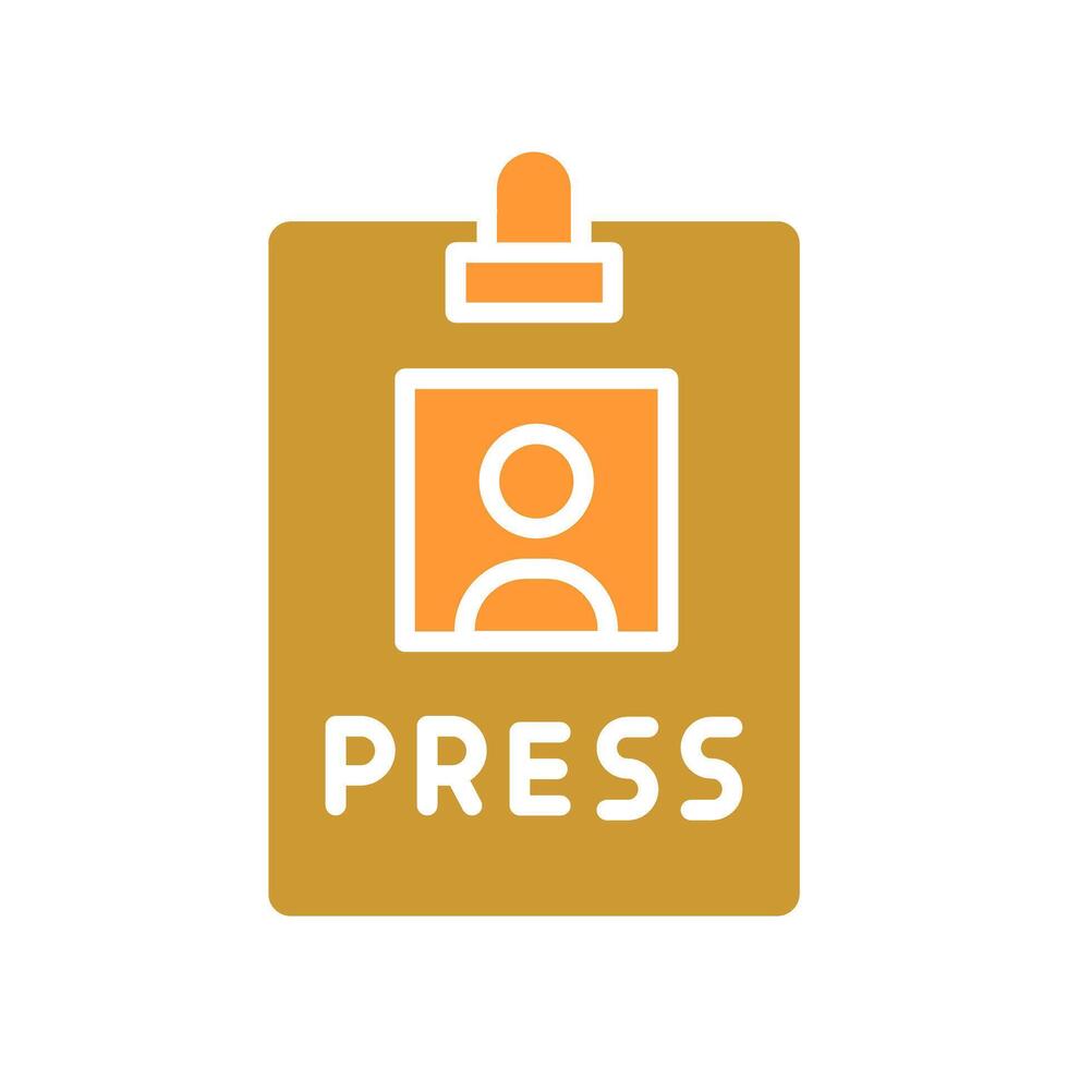 Press Pass Icon Design vector
