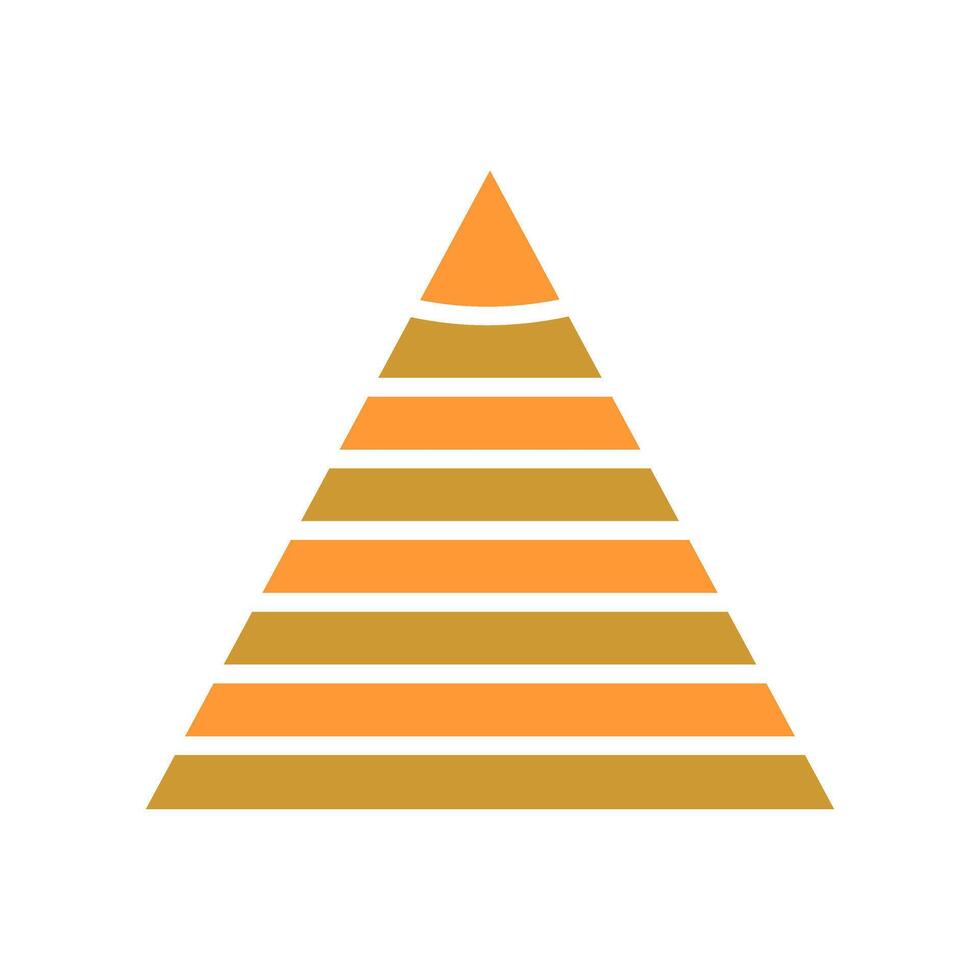 Pyramid Graph Icon Design vector