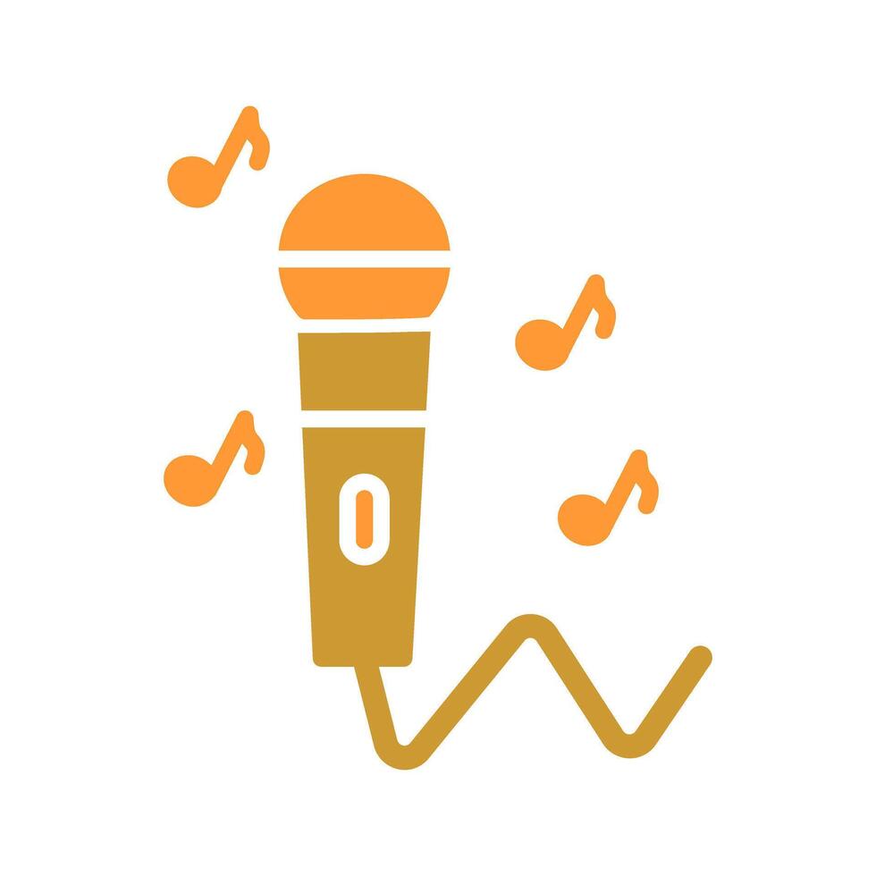 Karaoke Icon Design vector