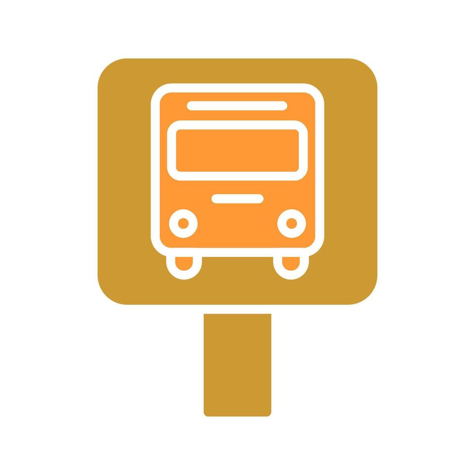 Bus Stop Icon Design vector
