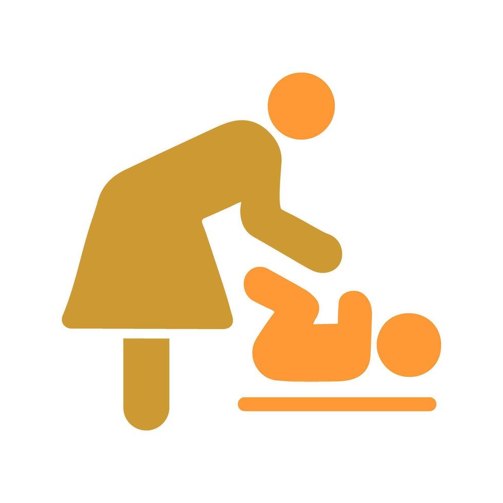 Changing Table Icon Design vector