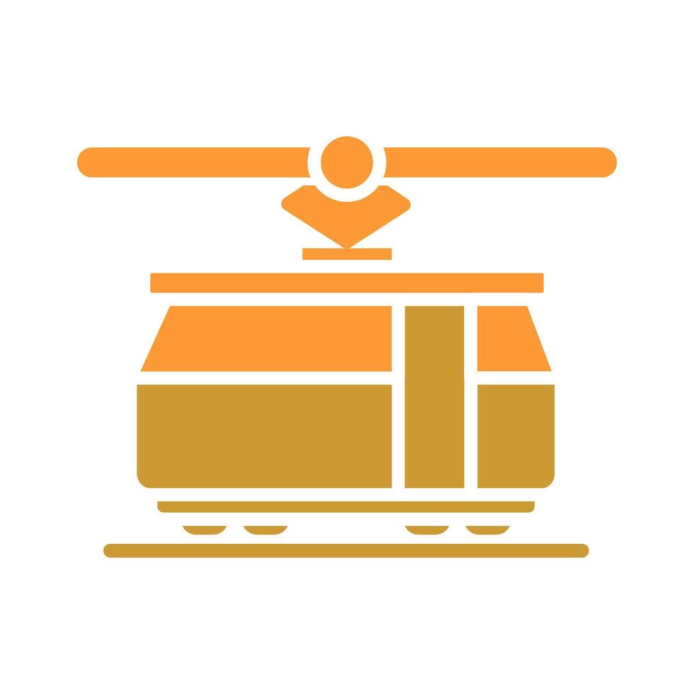 Tram Car Icon Design vector