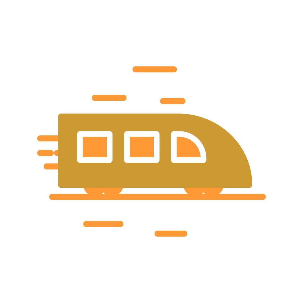 High Speed Train Icon Design vector