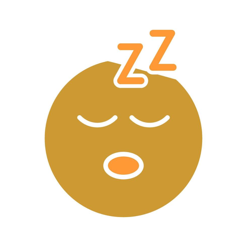 Sleeping Face Icon Design vector