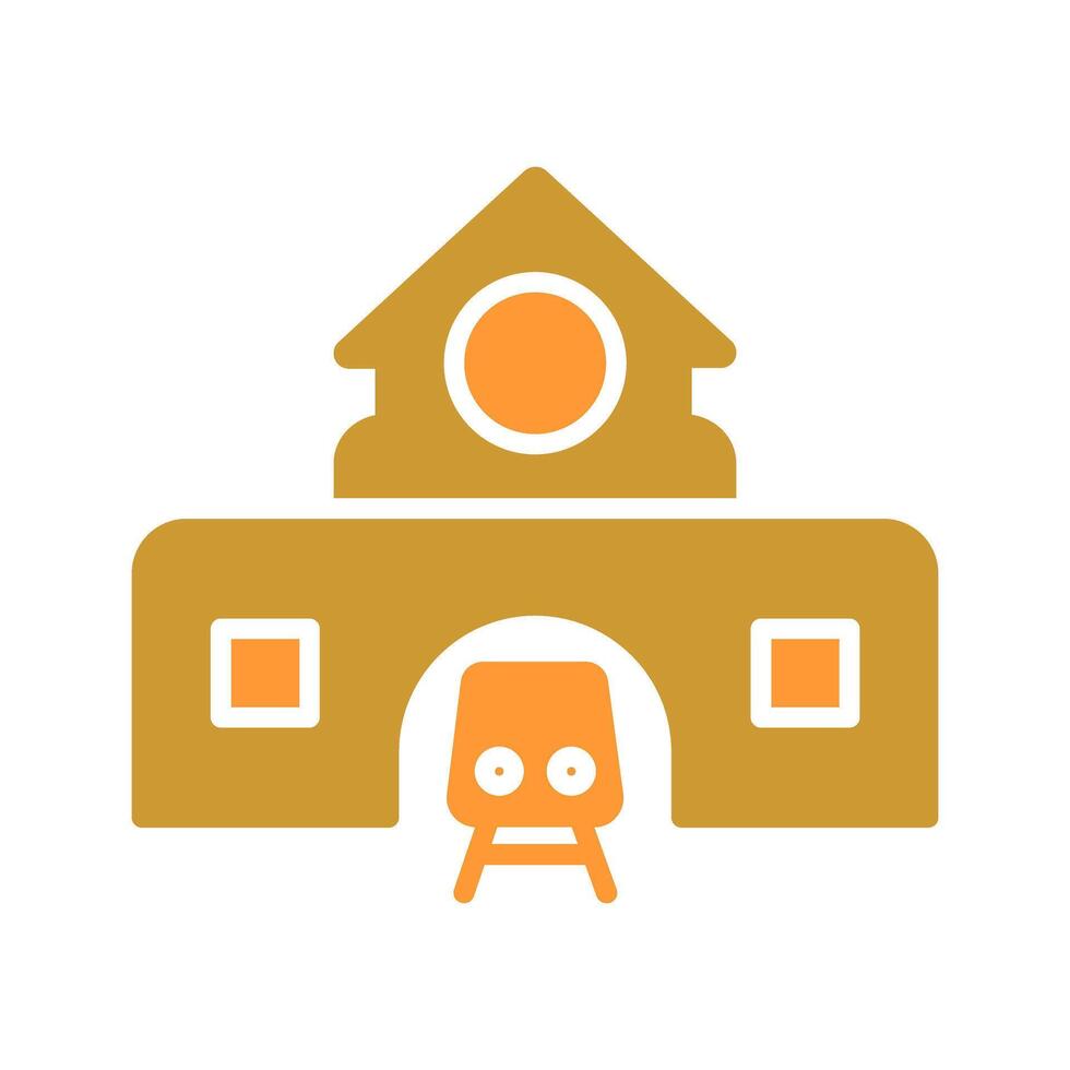 Train Station Icon Design vector