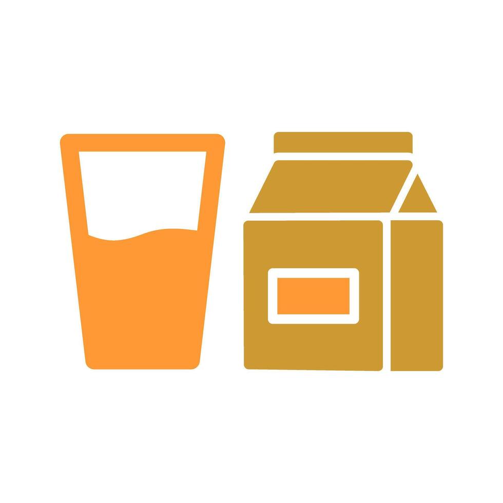 Glass of Milk Icon Design vector