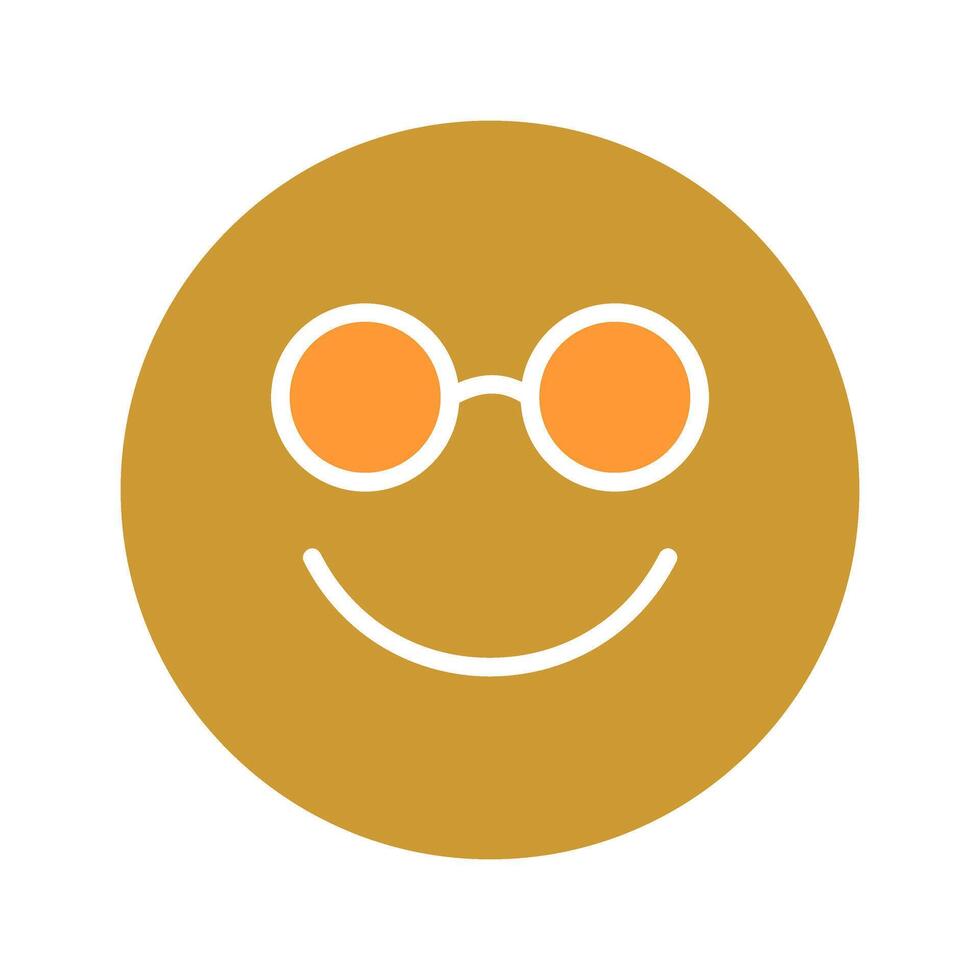 Nerd Face Icon Design vector