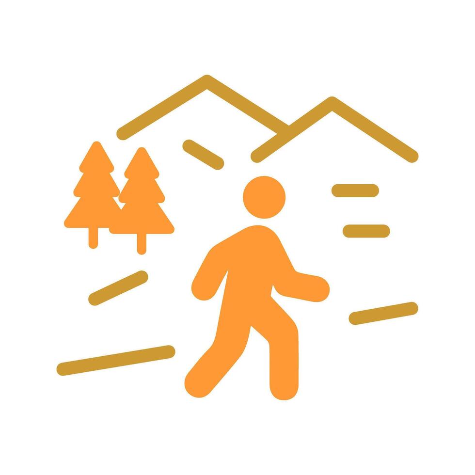 Nature Walk Icon Design vector