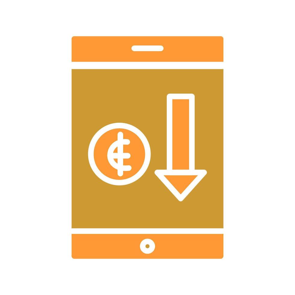 Money Loss Icon Design vector
