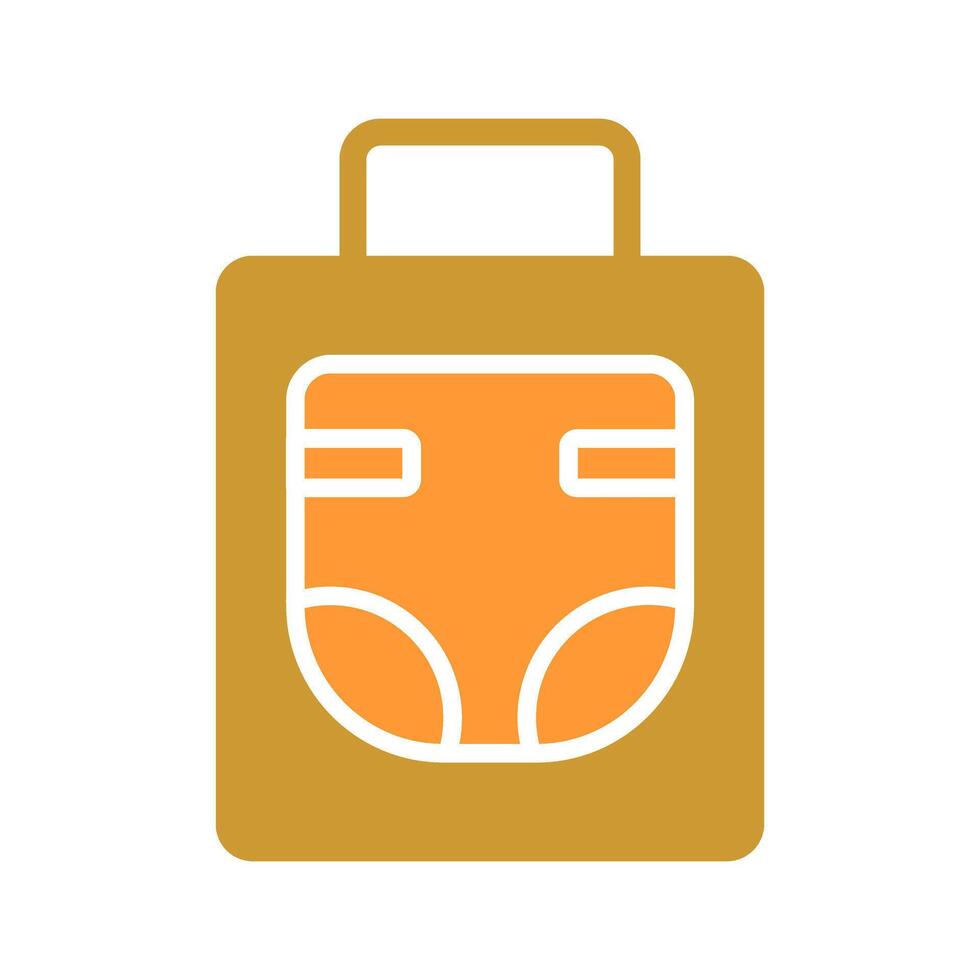 Diaper Bag Icon Design vector