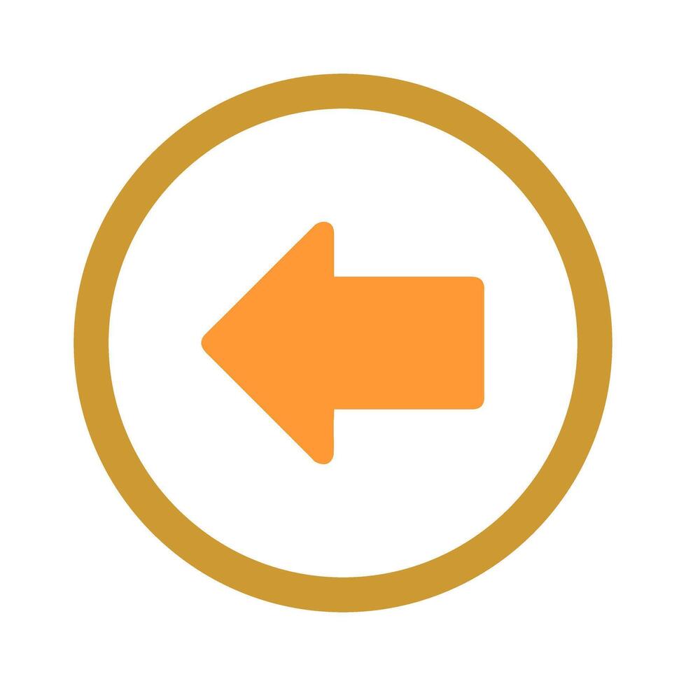 Left Arrow Icon Design vector