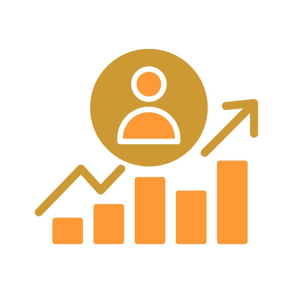 Career Growth Icon Design vector
