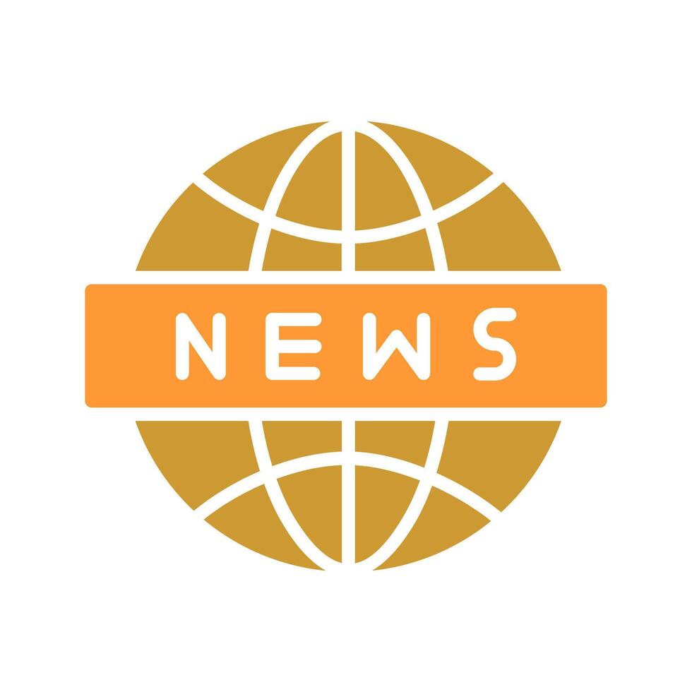 News Globe Icon Design vector