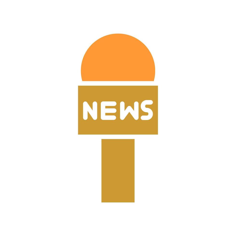 News Microphone Icon Design vector