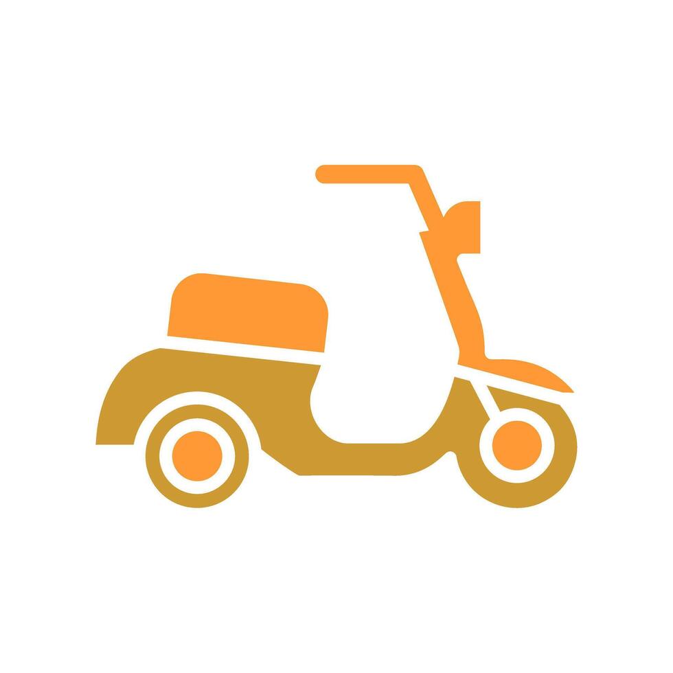 Motor Scooter Icon Design vector