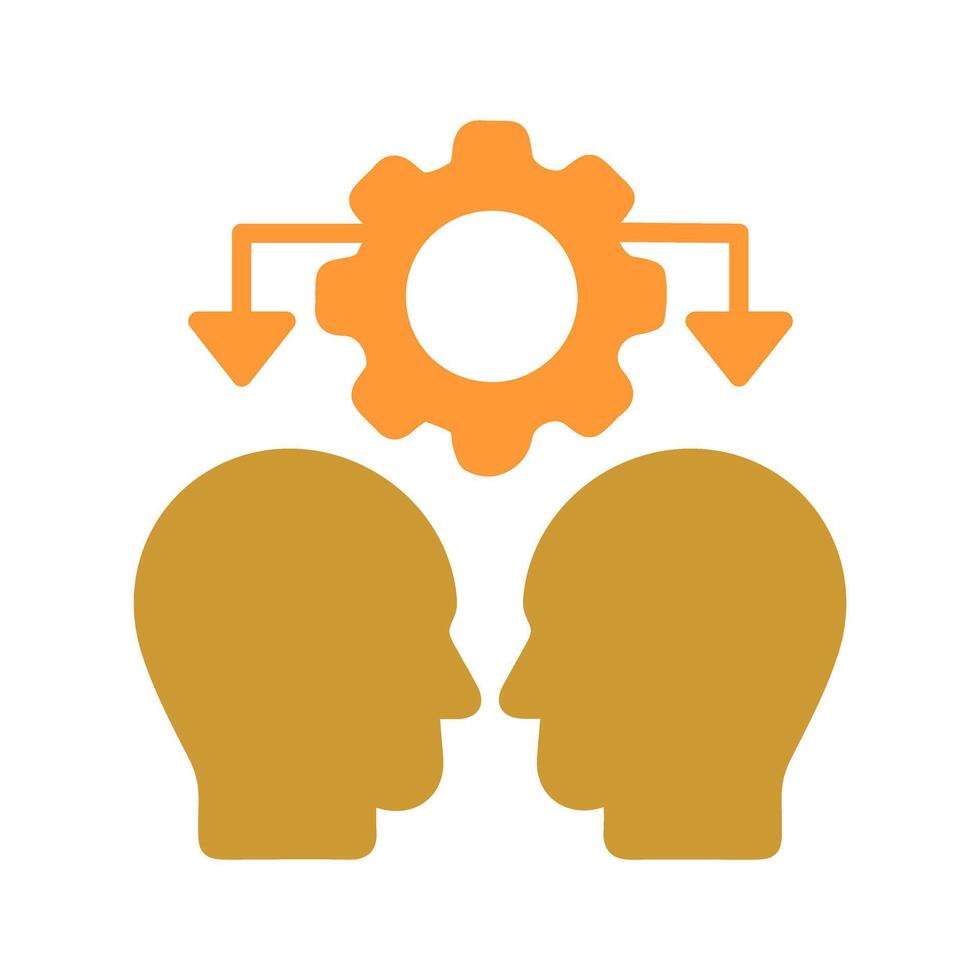 Conflict Management Icon Design vector