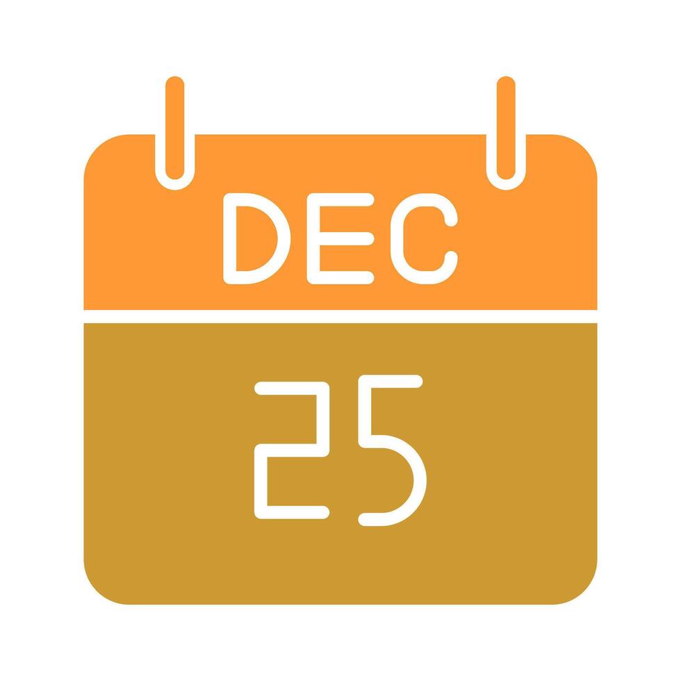 25 December Icon Design vector