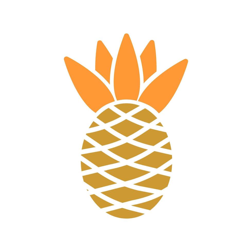 Pineapple Icon Design vector