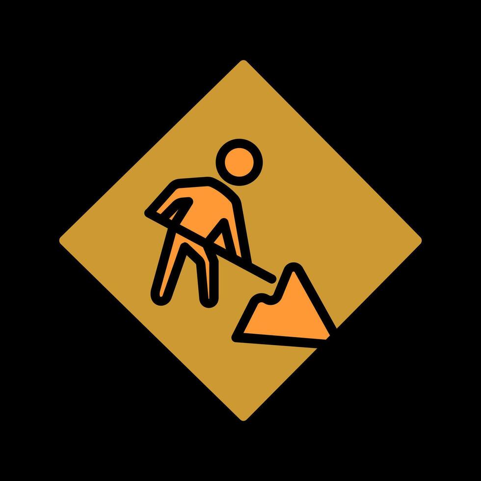 Construction Sign Icon Design vector