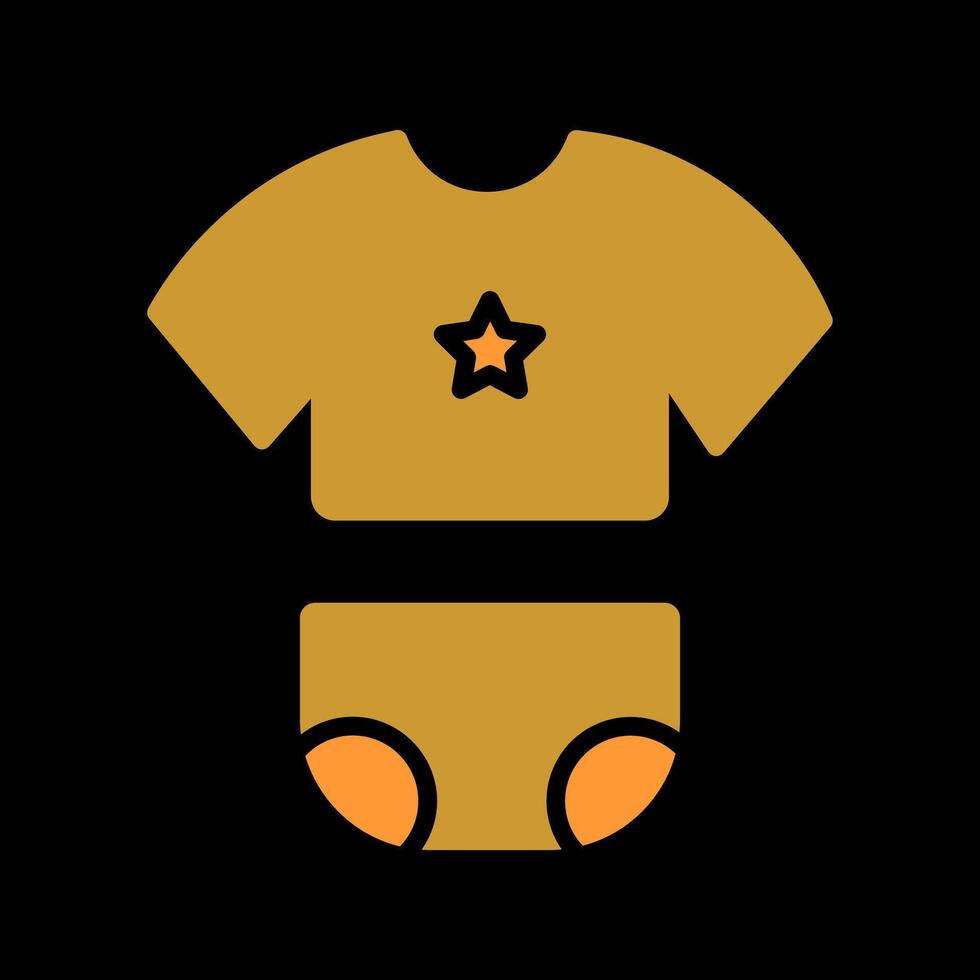 Baby Clothes Icon Design vector