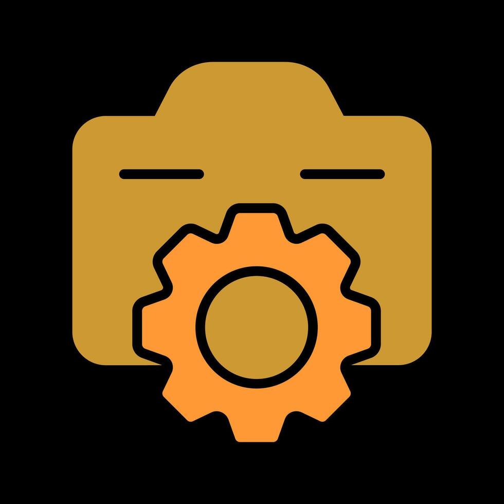 Photo Gear Icon Design vector