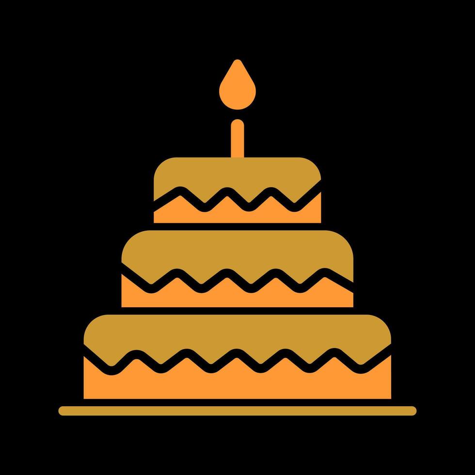 Cake Topper Icon Design vector