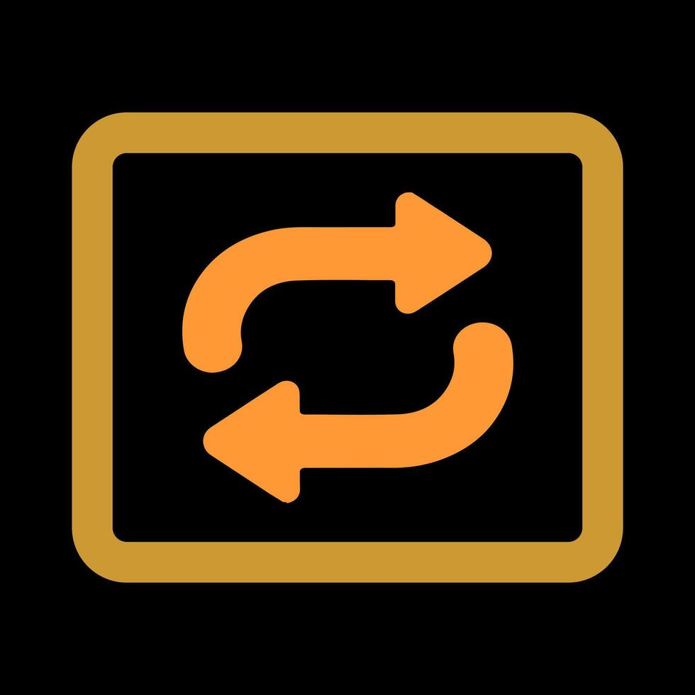 Repeat Button Icon Design vector
