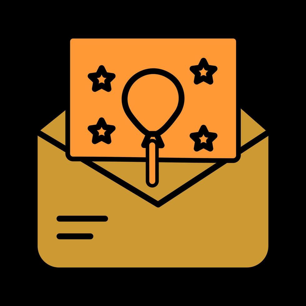 Party Invitation Icon Design vector