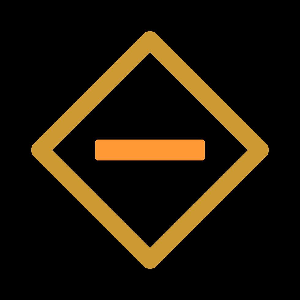 Minus Sign Icon Design vector